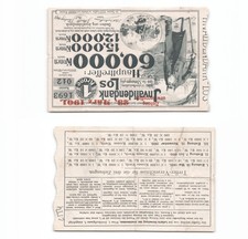 (c554)   1900. Wien, Lotterielos, Invalidendanklotterie Ziehung 1901