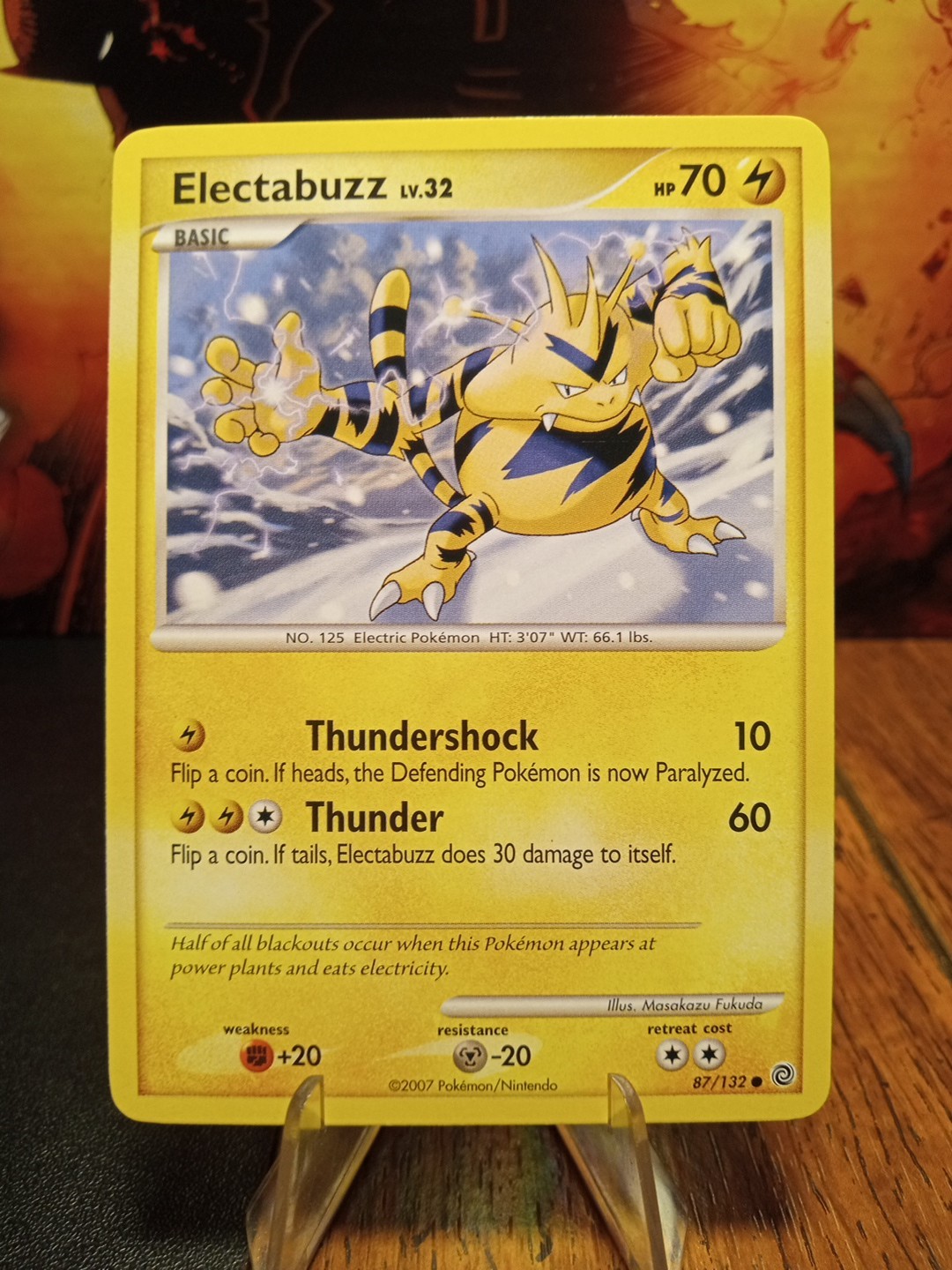 2007 Pokemon Secret Wonders Electabuzz #87 Extremely LP