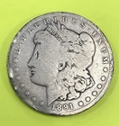 1891-CC Carson City Morgan Silver Dollar - Perfect hole filler!