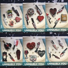 Crocs Handmade jibbitz 5pc true crime junkie knives knife shoe charms set