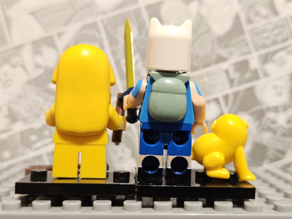 Lego Adventure Time Finn The Human & Jake The Dog Minifigures dim038 dim026 - Image 2 of 4