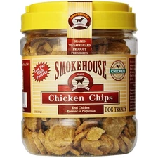 Smokehouse 100Percent Natural Chicken Chips Dog Treats 1Pound