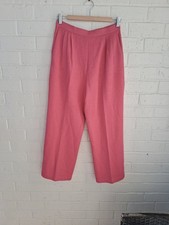 St John Collection Marie Gray Knit Pants Pleated with Pockets High Rise Sz:6