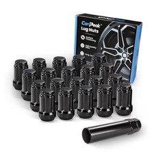 Lug Nuts 20pcs Closed End Lug Nuts Replacement for 1993 M12x1.25 Black 20Pcs