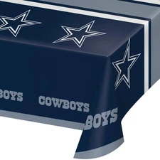 Dallas Cowboys Plastic Tablecloths 3 ct