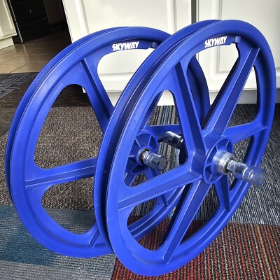 BMXプラバトンホイール20インチoldbmx skyway mon New Blue Skyway Mags 20in Old School Bmx Bike Wheel Set | eBay