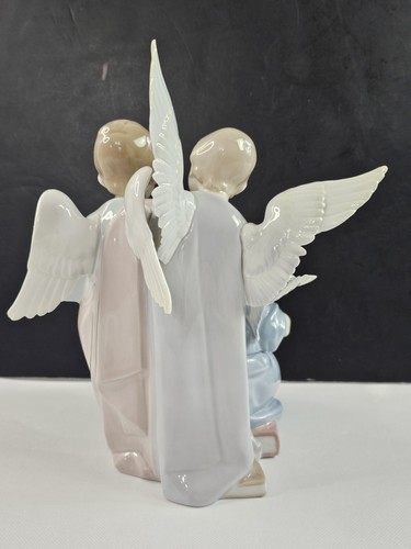 Lladro 5495 Angelic Choir Porcelain Figurine Cherub Winged Angels Retired 1987 - Picture 6 of 16