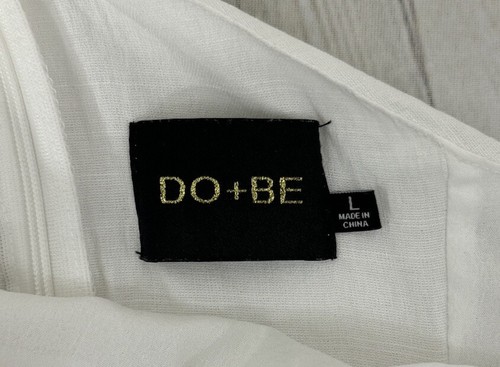 Do+Be Mujer Halter Skort Mameluco Blanco Beach Resort Talla L Coco Niña Minimalista - Imagen 6 de 8