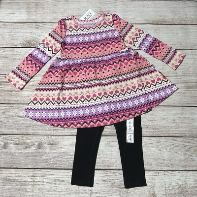 Toddler Girl Size 2T Dress And NWT! Thermal Dress, Colorful,  Casual