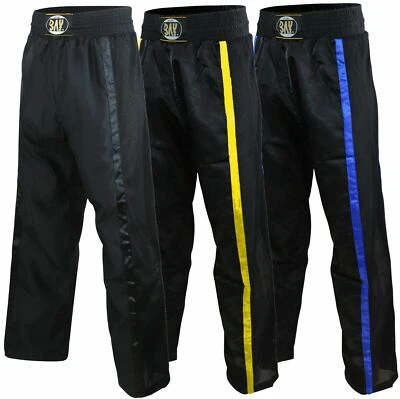 BAY® Netz Gitter Kickboxhose Satinhose Hose Kickboxen Satin Kampfsport lang Budo - Bild 1 von 4