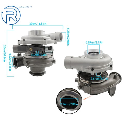 Turbocompresor Powerstroke 6,0 L GT3782VA para Ford F-350 Super Duty 2005-2007 - Imagen 3 de 12