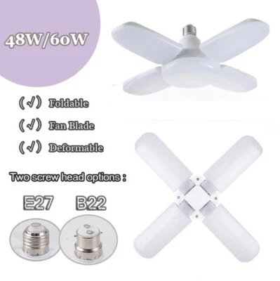 Super Bright LED Bulb Deformable Garage Lights B22/E27 for Garage Cool White - image 1 of 4