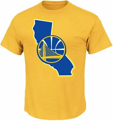 NBA T-Shirt Golden State Warriors Stephen Curry 30 gelb Trikot jersey Basketball - Bild 1 von 3