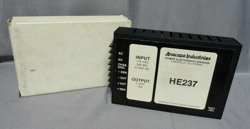 Anacapa Industries ~ PN: HE237 ~ 115V ~ 5 VDC 10A ~ Power Supply ~ NEW in BOX - 第 8/8 張圖片