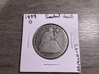 1854 O Seated Liberty Silver Half-Dollar in Fine Condition 021924 47ae