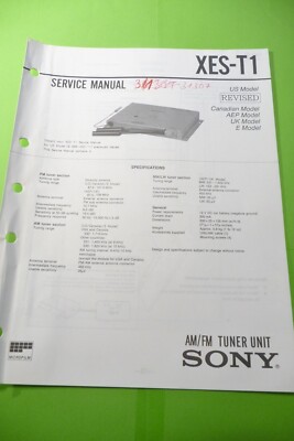 Service Manual-Anleitung für Sony XES-T1  ,ORIGINAL !