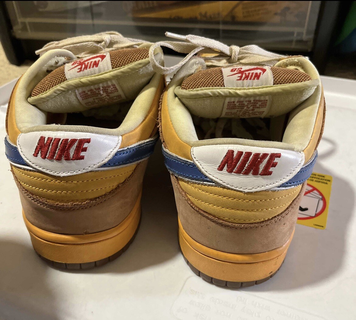Nike Dunk SB Low Newcastle Brown Ale 313170-741 Yellow Gold Blue Red Size 12 | eBay