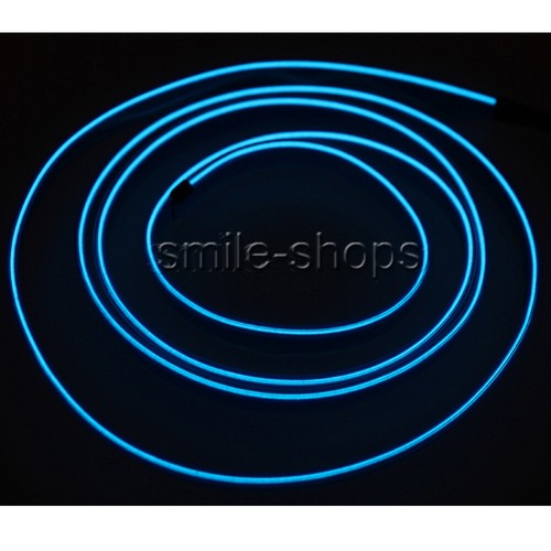 3M 12V Vehicle Ambient Interior Ultra Blue Cold Light Strip Atmosphere Neon Lamp - Picture 8 of 12