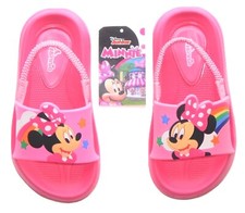MINNIE MOUSE DISNEY Comfort Play Sandals w/Optional Sunglasses Toddler's Sz. 7-8