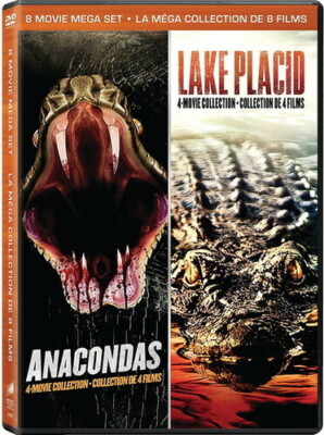 8 Movie Mega Set - 4 x Anacondas and 4 x Lake Placid New DVD