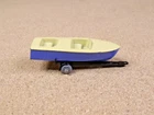 OLD VINTAGE LESNEY MATCHBOX # 48 METEOR SPORTS BOAT & TRAILER