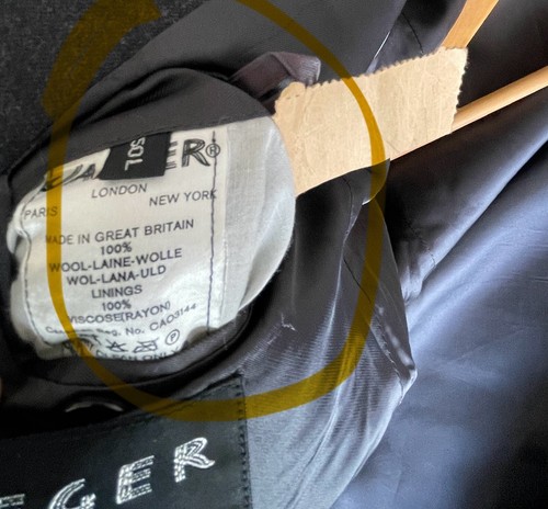 JAEGER Grey Pure New Wool Double Breasted Blazer- Please See Measurement - Picture 10 of 11