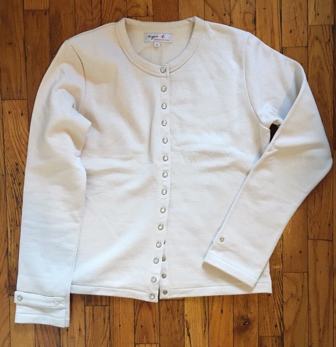 agnes b snap cardigan