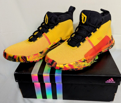 Adidas Damian Lillard Dame 5 Gold Goose Shock Basketball Shoes Men