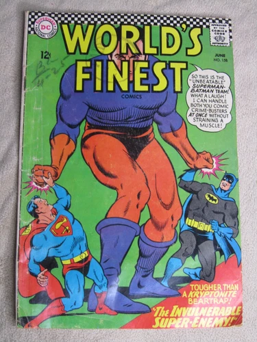 Vintage DC Comics World's Finest Comics Superman Batman June 1966 #158