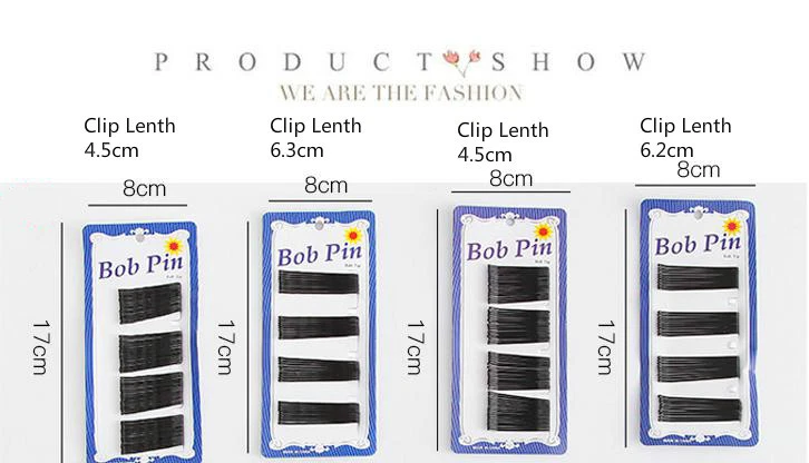 36/60 Pcs Black Bobby Pins Hair Pins Grips Clips Wave Flat Salon Styling Bob Pin - Image 2 of 4