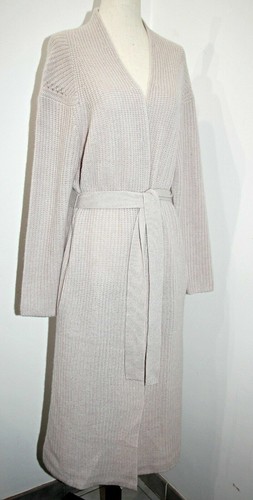 SKULL CASHMERE Audree Ribbed Chunky Soft 100%Cashmere 44"Long Cardigan XS,S $679 - Picture 8 of 13