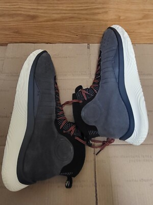 Size 17 - Under Armour Curry 4 FloTro Mid Jet Grey for sale