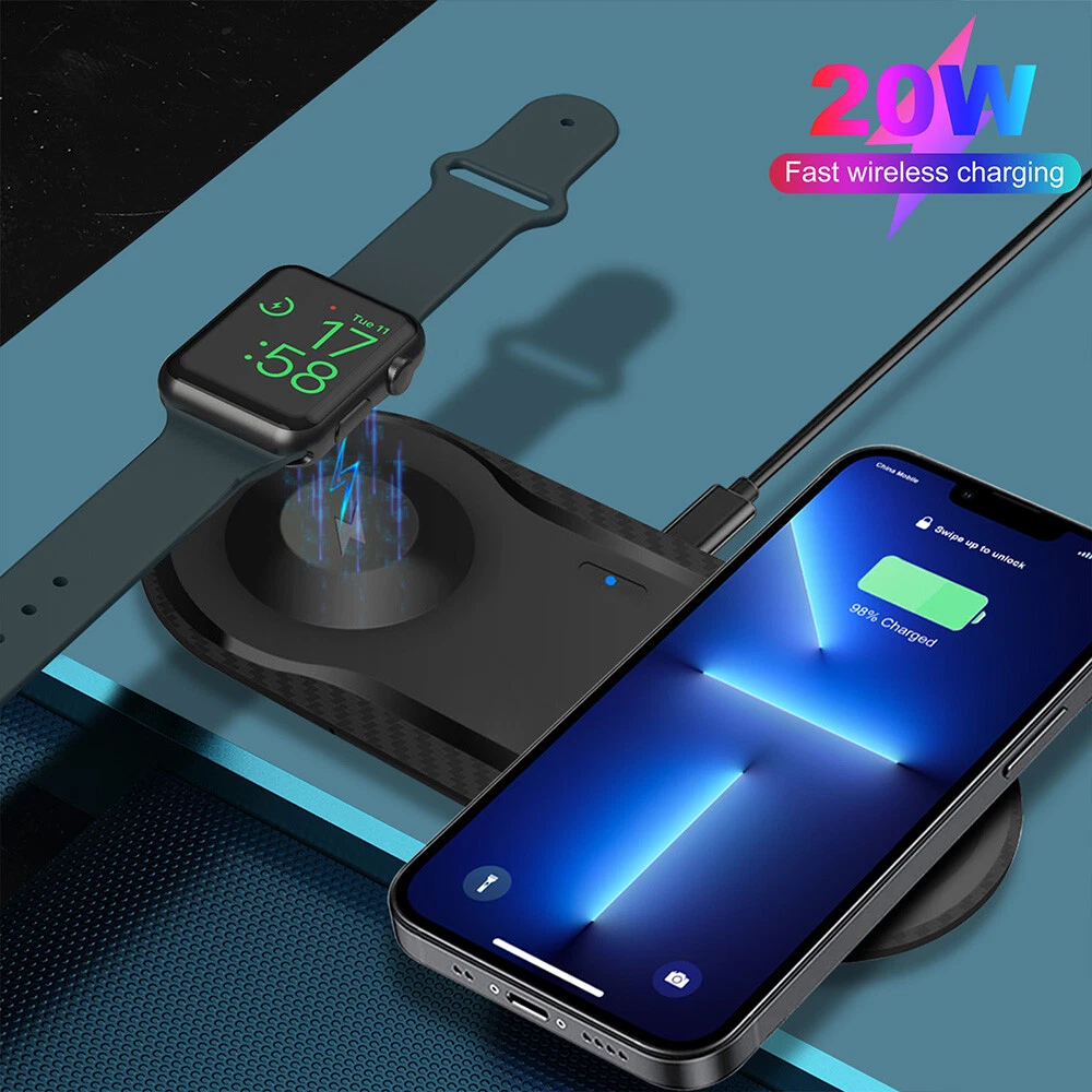 Dual iphone and watch charger sale