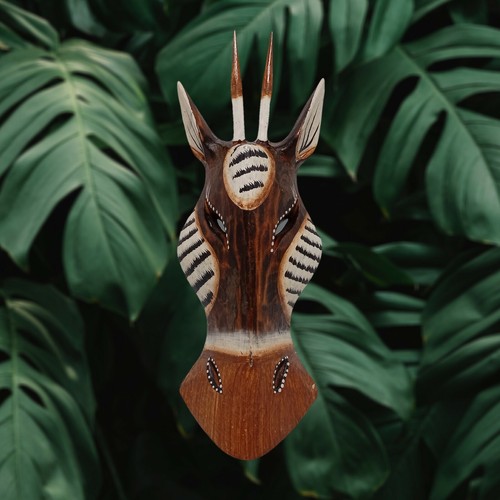 Wall Mount Decore Animals Decorative Masks Horse Head Safari Set03 Antelope - Picture 4 of 12