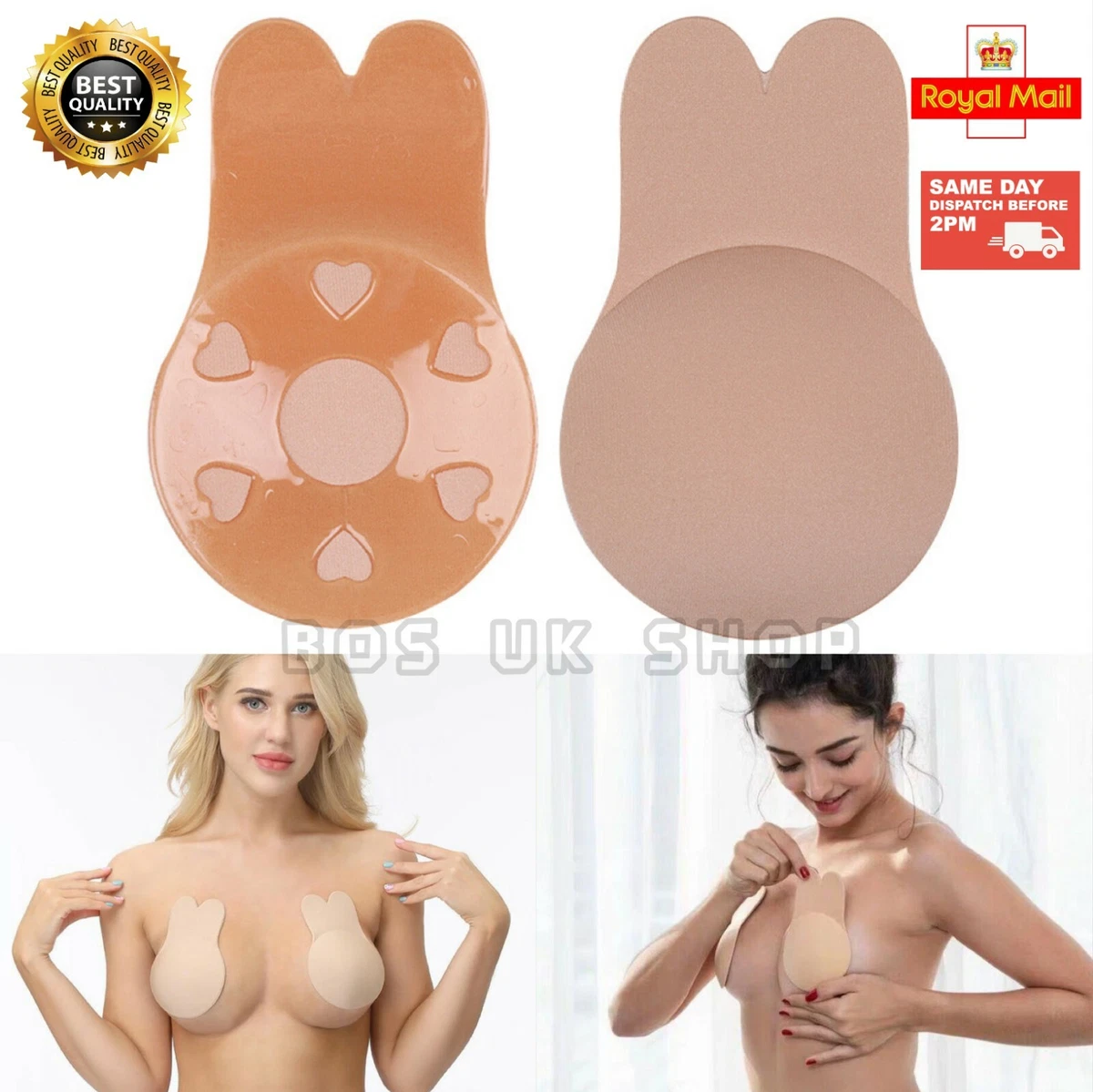 Nipple Covers Reusable Invisible Silicone Breast Lift Up Bra Pads