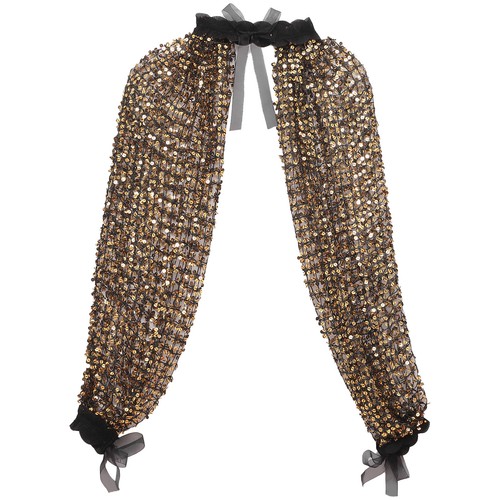 Womens Shoulder Wrap Long Shawl Fashion Bolero Glitter Lace Trim Cuffs Soft - Picture 7 of 53
