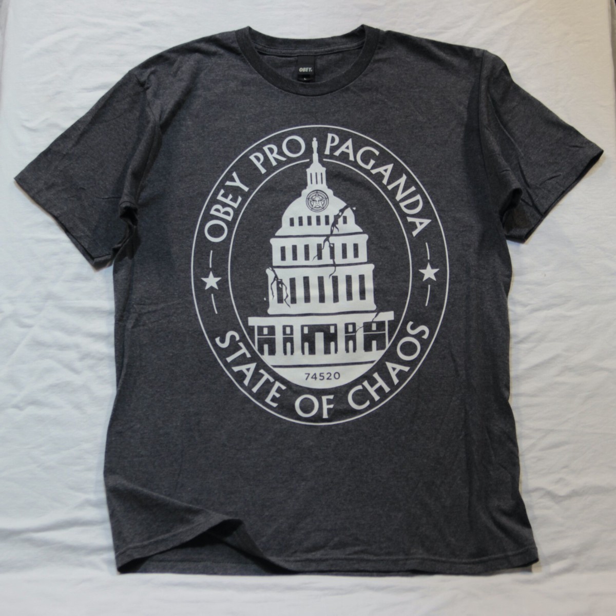 Obey Propaganda T-Shirt 'State of Chaos' Andre Giant Shepard