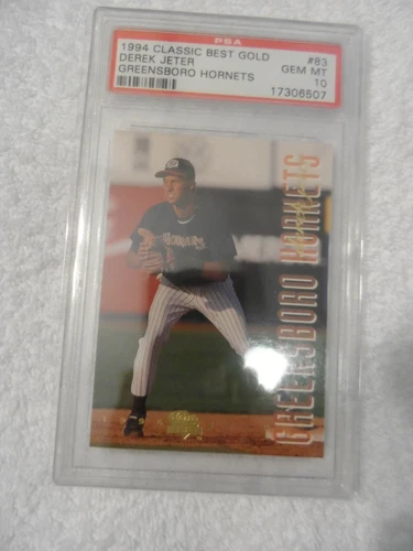 1994 Classic Best Gold #83 Derek Jeter Greensboro Hornets HOF PSA 10 GEM MT