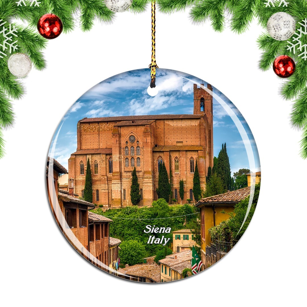Italy Siena Christmas ornament city travel souvenir