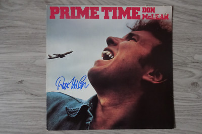 Don McLean Autogramm signed LP-Cover ''Prime Time'' Vinyl