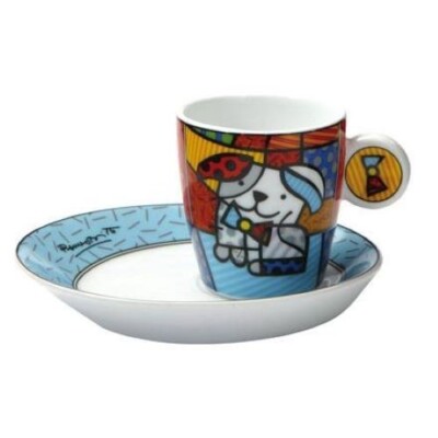 Goebel Britto Kaffeetasse mit Untertasse '' Ginger ''