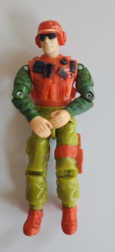 Vintage 1988 Hasbro GI Joe SKIDMARK Desert Fox Driver Actionfigur