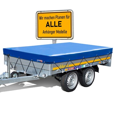Flachplane Eduard Anhänger 2615 256 x 150 Innenmaß Farbe wie Lichtgrau u.a.