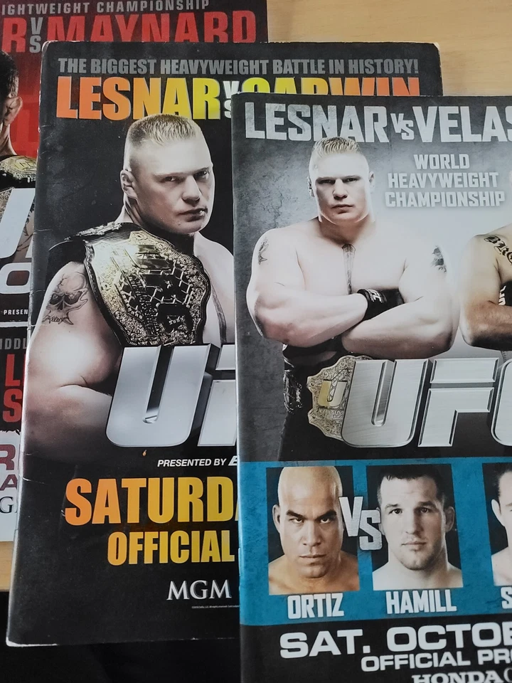 批量 3 个程序 UFC 116 121 & 125 LESNAR vs VELASQUEZ/CARWIN & EDGAR MAYNARD — 第 3/4 张图片