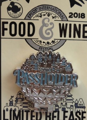 DISNEY WDW EPCOT FOOD & WINE FESTIVAL 2018 PASSHOLDER FIGMENT CHEF LIMITED PIN