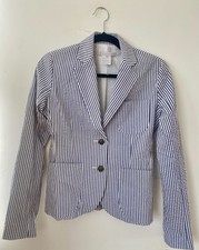 Paul & Joe Sister Striped Cotton Blazer Size Uk 8