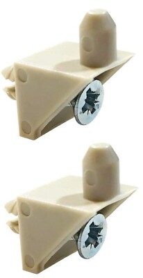 2 x IKEA Regalträger Steckstift Schraube Komplement Pax Kleiderschrank P/N 115344 beige