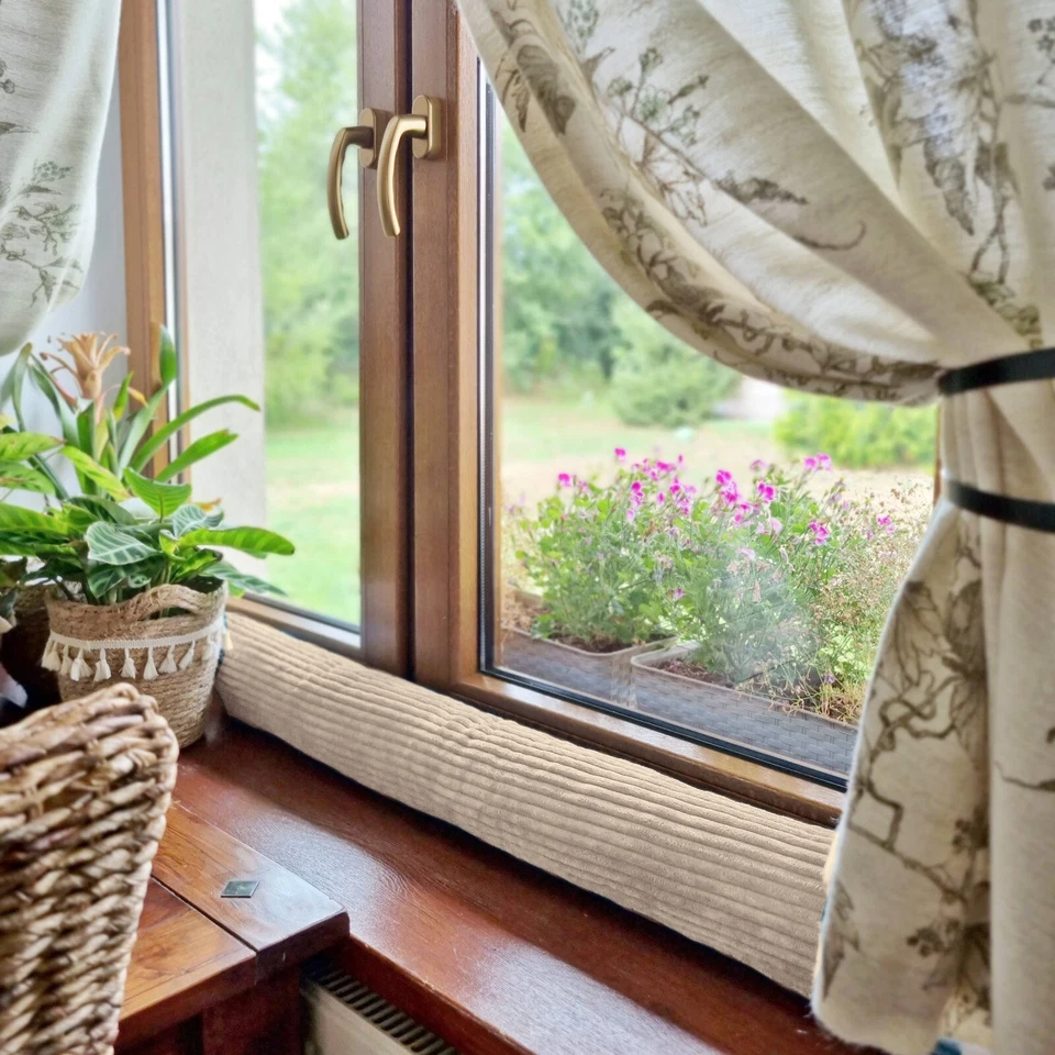 4L Textil Zugluftstopper Durchzugstopper Windstopper für Türen und Fenster - Bild 2 von 4