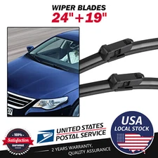 OEM Quality Windshield Pair 24"&19" Wiper Blades For Volkswagen Jetta 2011-2018