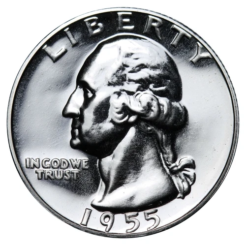 GEM PROOF 1955 Washington SILVER Quarter ULTRA NICE COIN!